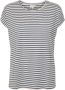 Vero Moda Shirt met ronde hals VMAVA PLAIN SS TOP STRIPE GA JRS NOOS - Thumbnail 2