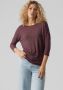 Vero Moda Shirt met ronde hals VMCARLA 3 4 TOP - Thumbnail 1