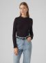 Vero Moda Shirt met staande kraag VMROSA LS HIGHNECK TOP JRS NOOS - Thumbnail 2