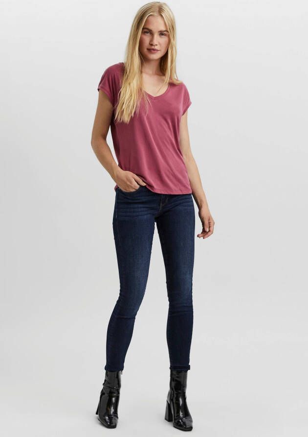 Vero Moda Shirt met V-hals VMFILLI SS V-NECK TEE GA