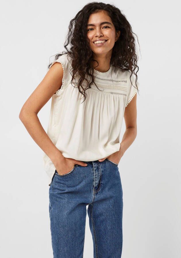 Vero Moda Blouse met structuurmotief van pure viscose model 'DEBBIE'