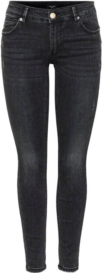 Vero Moda Skinny fit jeans VMROBYN LR SKINNY PUSHUP JNS LI128 met destroyed-effect