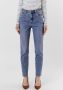 VERO MODA high waist straight fit jeans VMBRENDA light blue denim - Thumbnail 1