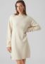 Vero Moda Gebreide jurk VMGOLDNEEDLE LS SHORT HIGHNECK DRESS - Thumbnail 2