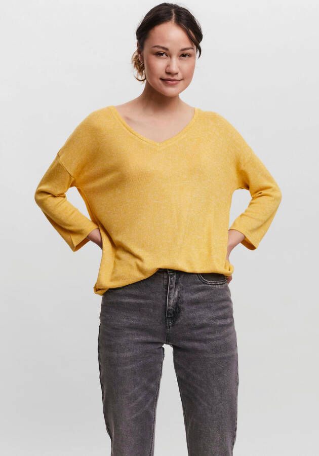 Vero Moda Trui met 3 4-mouwen VMBRIANNA 3 4 V-NECK BLOUSE