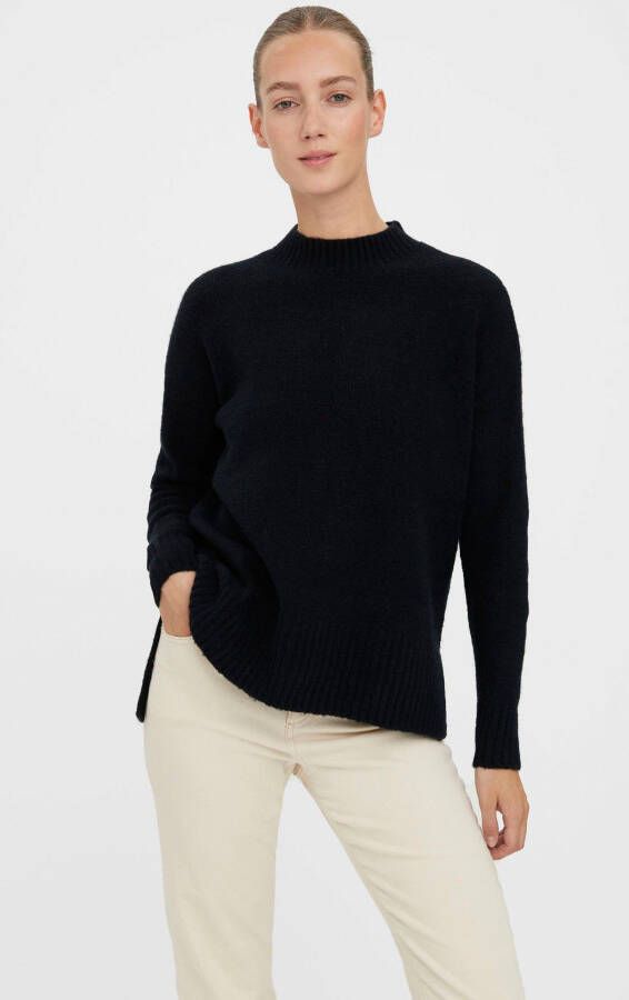 Vero Moda Oversized gebreide pullover met opstaande kraag model 'LEFILE' - Foto 7