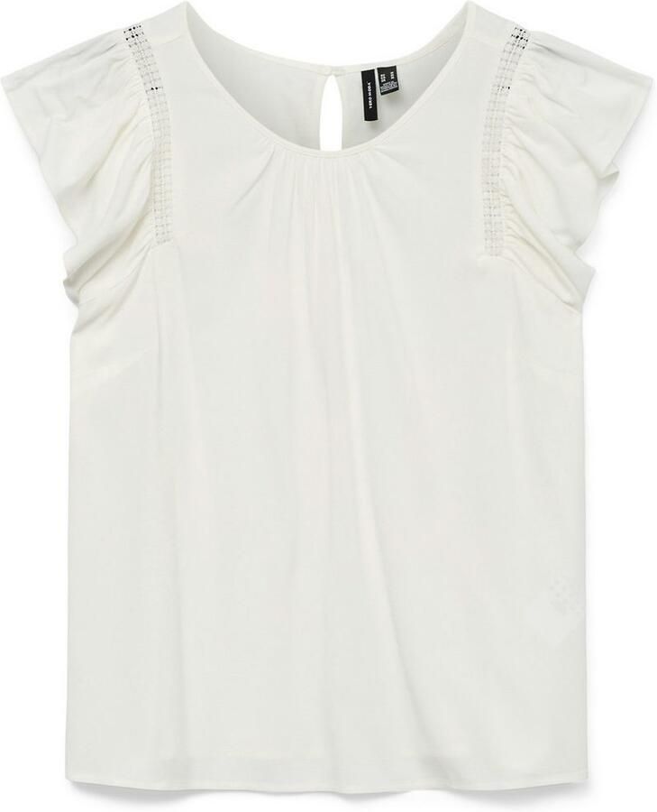 Vero Moda Blouse met korte mouwen VMBELLA SS LACE TOP WVN GA NOOS