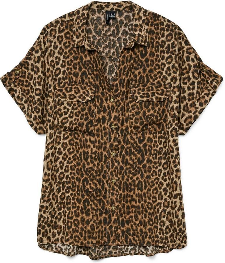 Vero Moda Regular fit overhemdblouse van pure viscose model 'BUMPY' - Foto 6