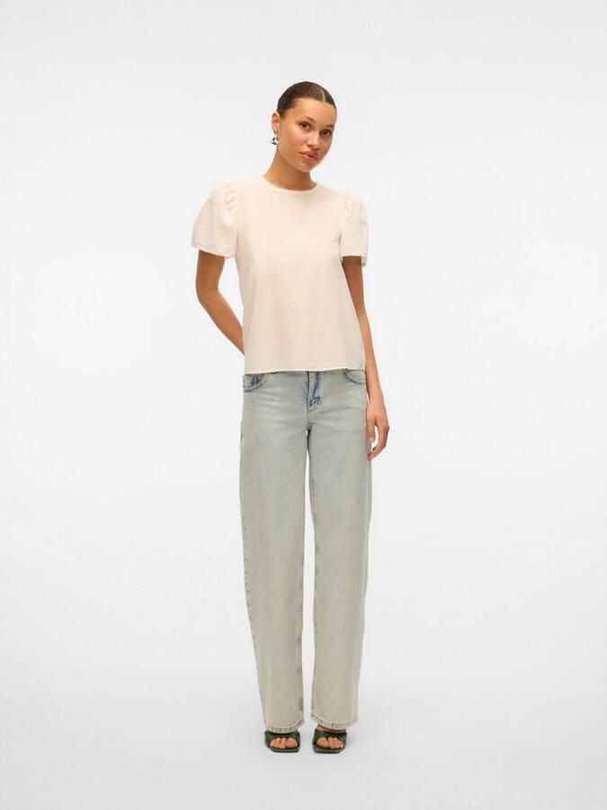 Vero Moda Regular fit blouseshirt van puur katoen model 'PRETTY' - Foto 6