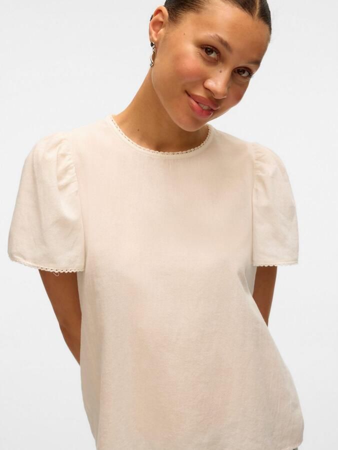 Vero Moda Regular fit blouseshirt van puur katoen model 'PRETTY' - Foto 3