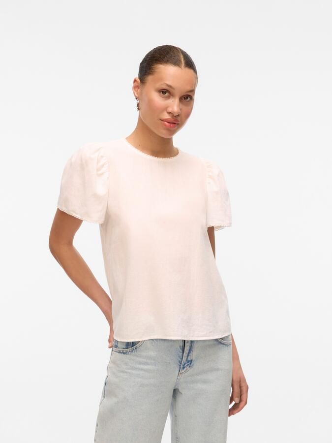 Vero Moda Regular fit blouseshirt van puur katoen model 'PRETTY' - Foto 4