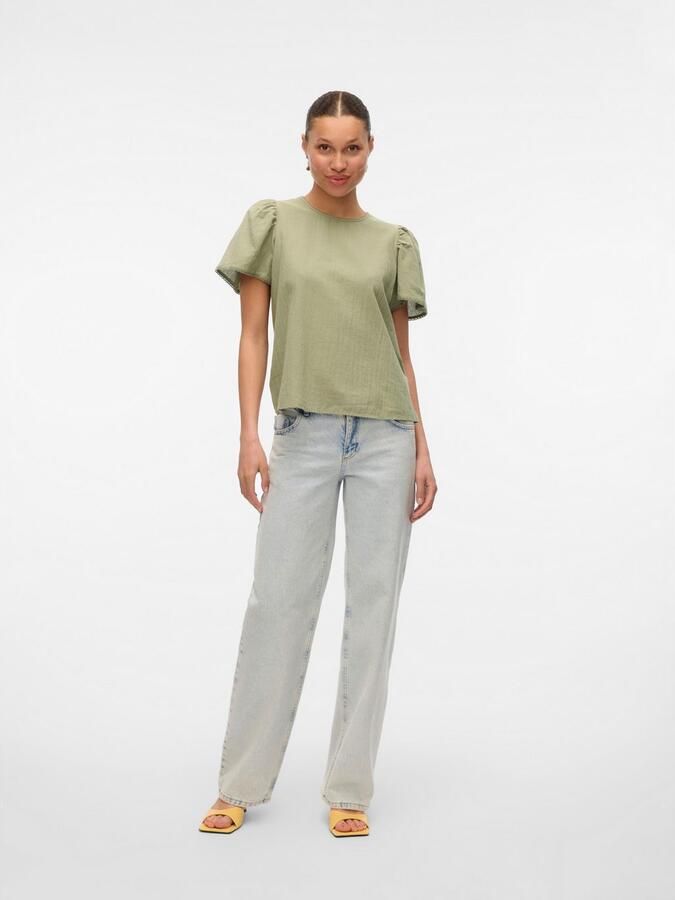 Vero Moda Blouse met korte mouwen VMPRETTY SS TOP WVN GA NOOS - Foto 5