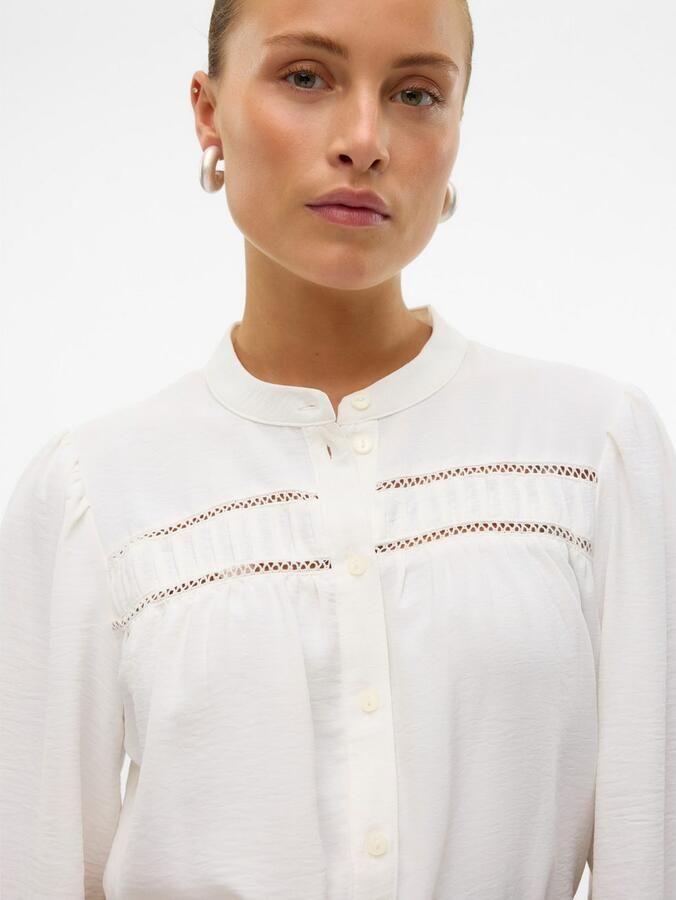 Vero Moda Blouse met lange mouwen VMEMMA LS LACE SHIRT WVN GA NOOS - Foto 3
