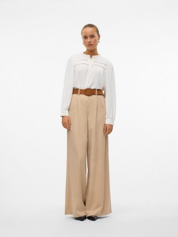 Vero Moda Blouse met lange mouwen VMEMMA LS LACE SHIRT WVN GA NOOS - Foto 4