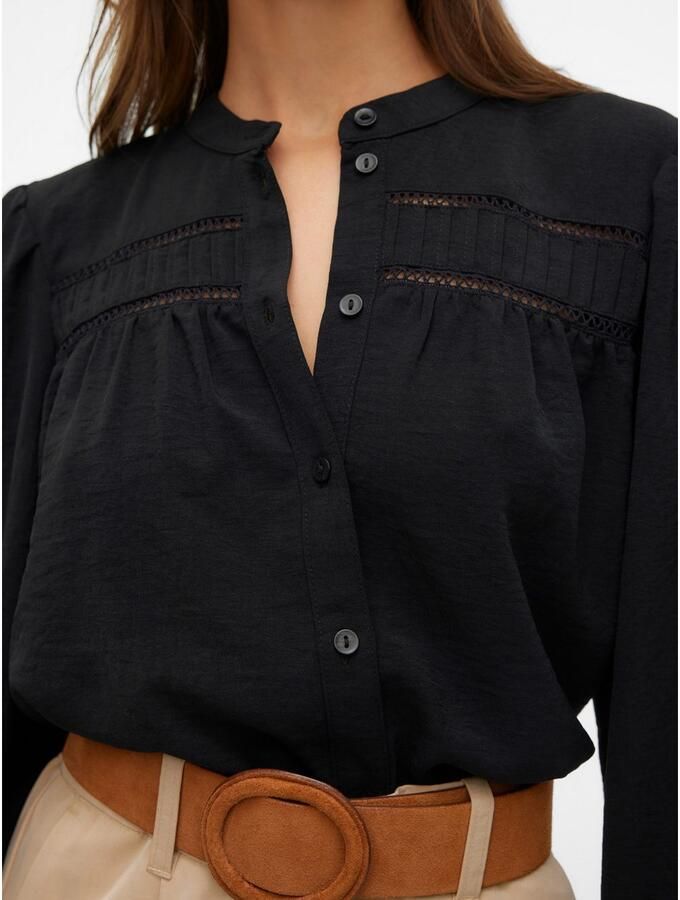 Vero Moda Blouse met lange mouwen VMEMMA LS LACE SHIRT WVN GA NOOS - Foto 2