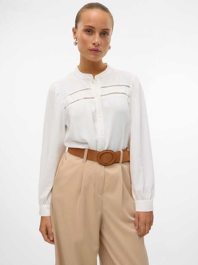 Vero Moda Blouse met lange mouwen VMEMMA LS LACE SHIRT WVN GA NOOS - Foto 5