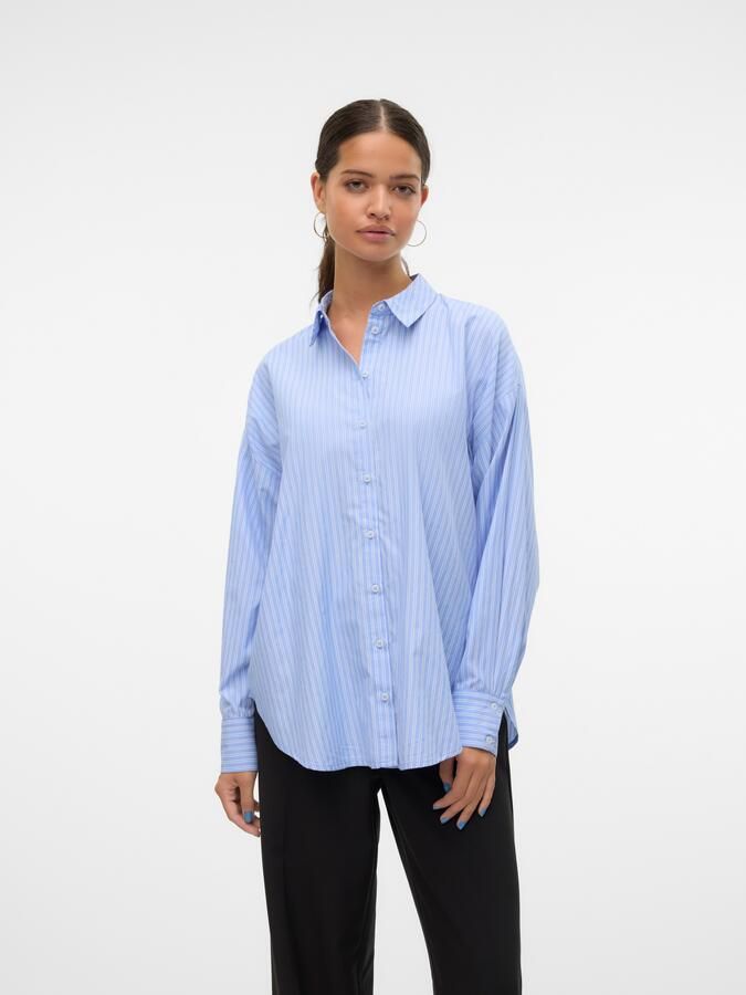 Vero Moda Blouse met lange mouwen VMFANNI LS SHIRT WVN GA NOOS - Foto 6