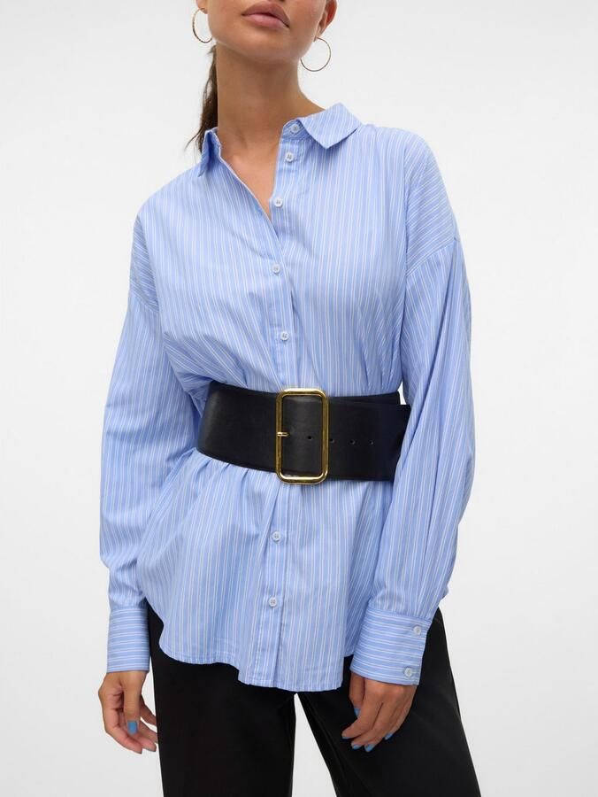 Vero Moda Blouse met lange mouwen VMFANNI LS SHIRT WVN GA NOOS - Foto 2