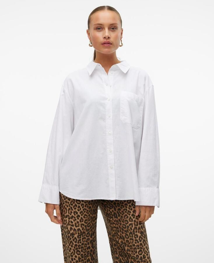 Vero Moda Blouse met lange mouwen VMIDA OXFORD SHIRT WVN GA NOOS - Foto 7