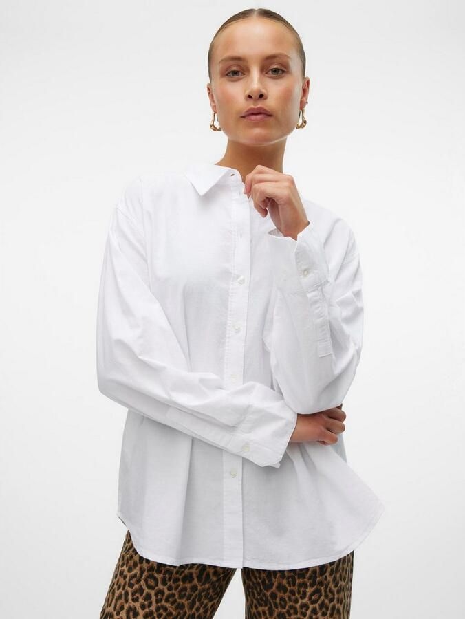 Vero Moda Blouse met lange mouwen VMIDA OXFORD SHIRT WVN GA NOOS - Foto 3