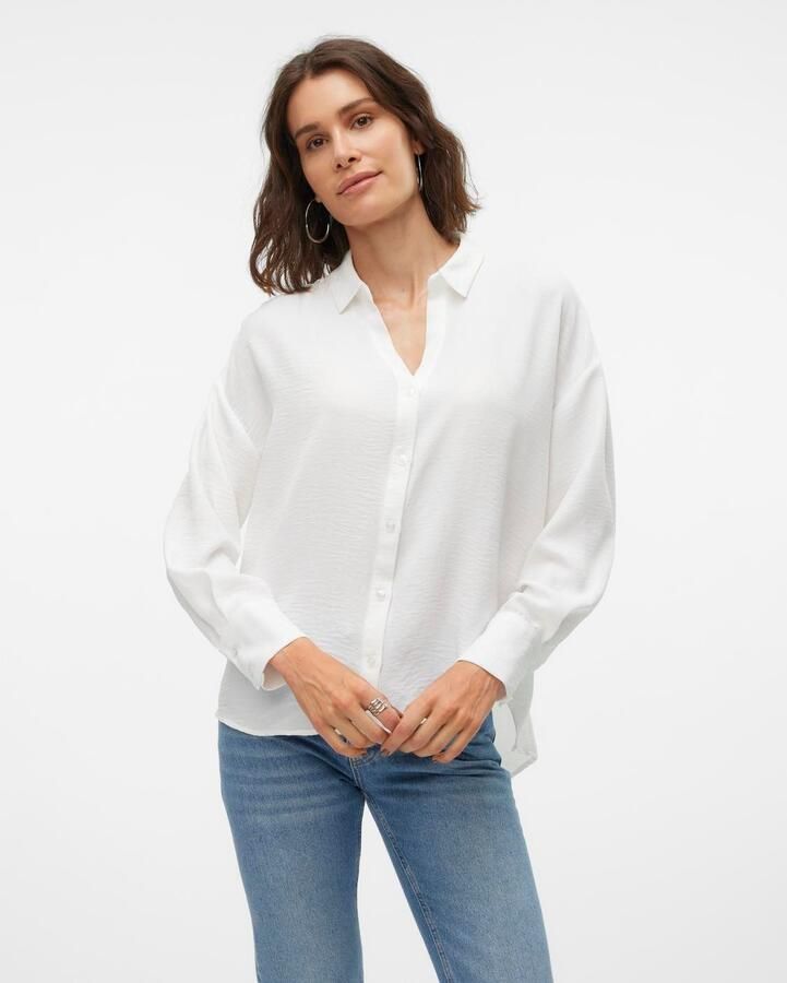 Vero Moda Blouse met lange mouwen VMMELANEY QUEENY LS SHIRT WVN NOOS - Foto 6