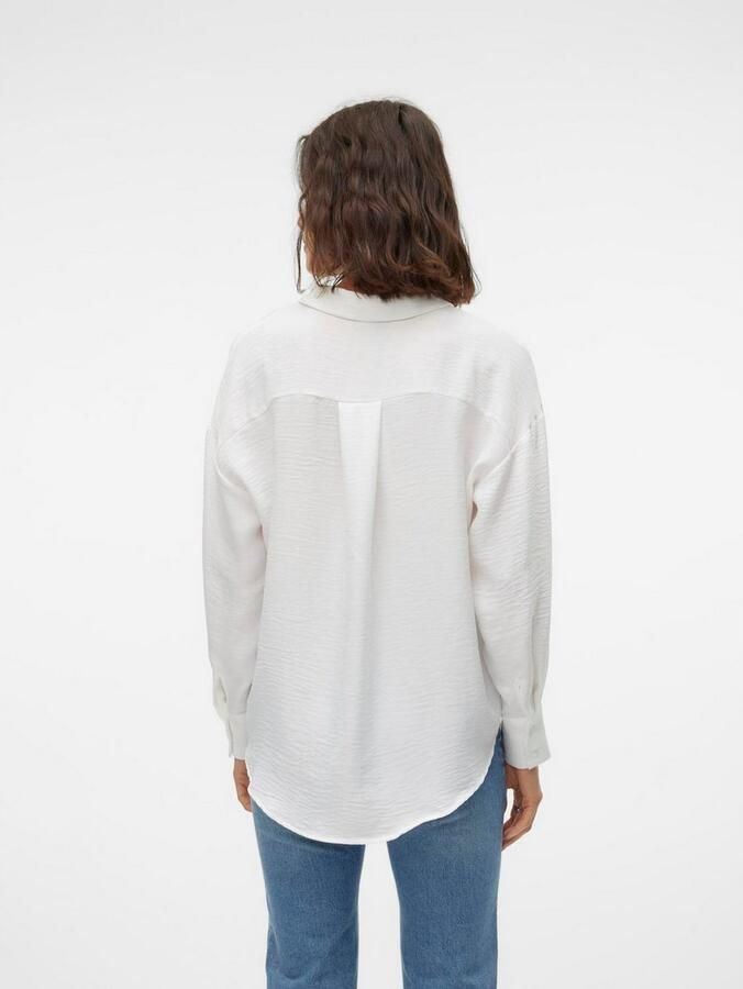Vero Moda Blouse met lange mouwen VMMELANEY QUEENY LS SHIRT WVN NOOS - Foto 3