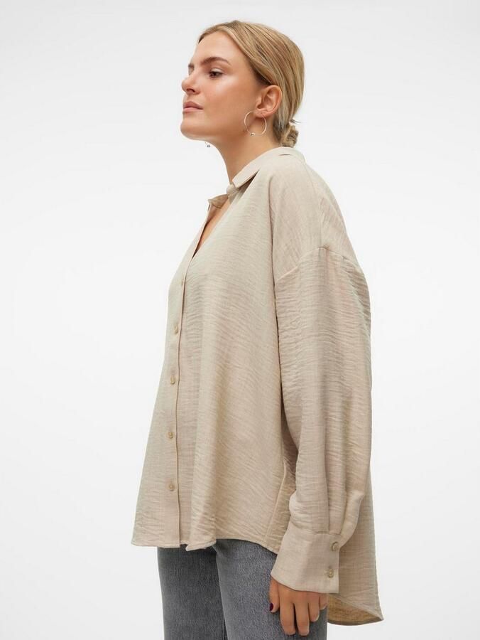 Vero Moda Blouse met lange mouwen VMMELANEY QUEENY LS SHIRT WVN NOOS - Foto 2