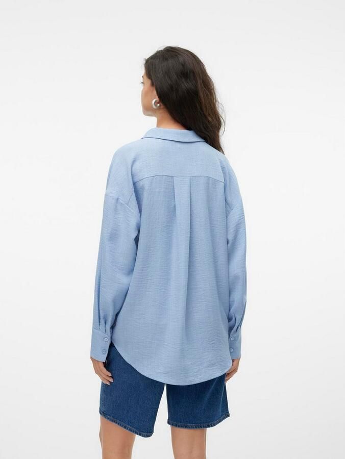 Vero Moda Blouse met lange mouwen VMMELANEY QUEENY LS SHIRT WVN NOOS - Foto 5
