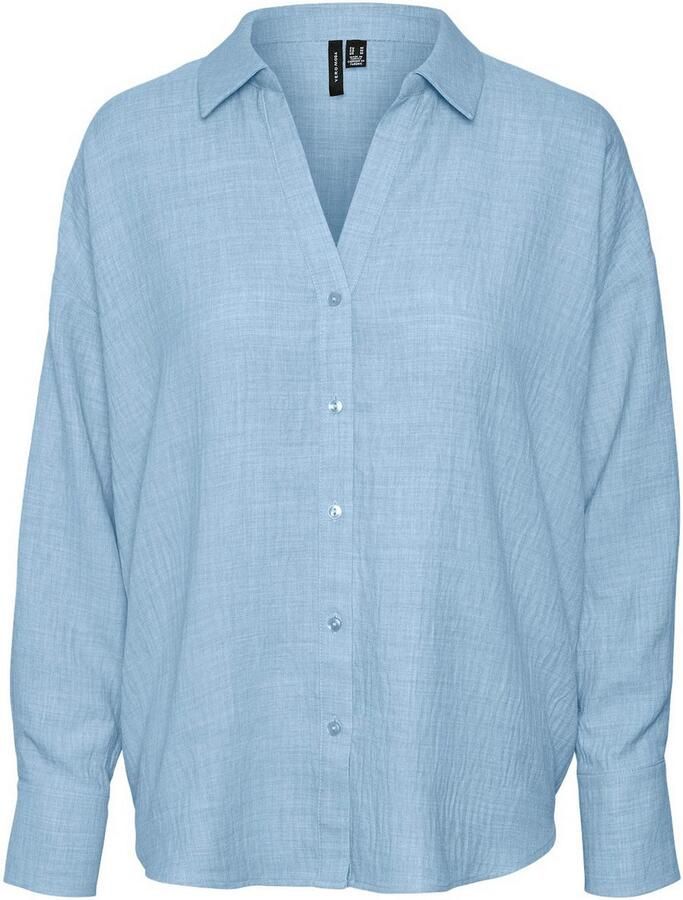 Vero Moda Blouse met lange mouwen VMMELANEY QUEENY LS SHIRT WVN NOOS - Foto 2