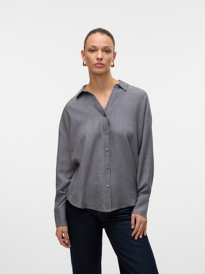 Vero Moda Blouse met lange mouwen VMMELANEY QUEENY LS SHIRT WVN NOOS - Foto 7