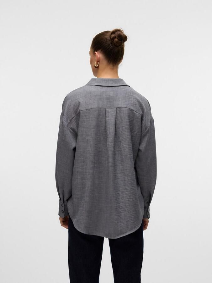 Vero Moda Blouse met lange mouwen VMMELANEY QUEENY LS SHIRT WVN NOOS - Foto 5
