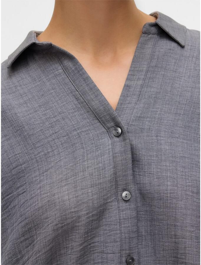 Vero Moda Blouse met lange mouwen VMMELANEY QUEENY LS SHIRT WVN NOOS - Foto 3
