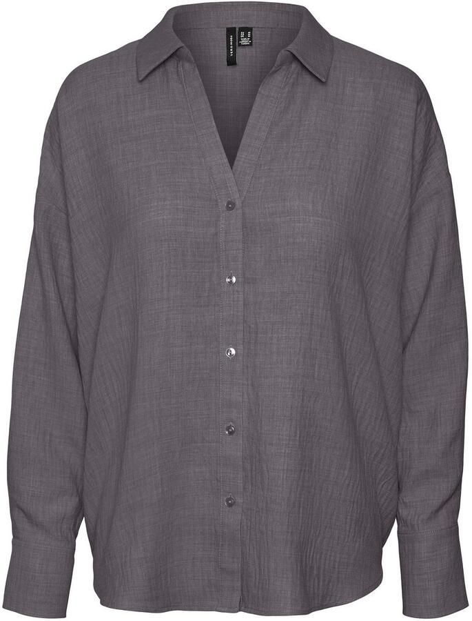 Vero Moda Blouse met lange mouwen VMMELANEY QUEENY LS SHIRT WVN NOOS - Foto 2
