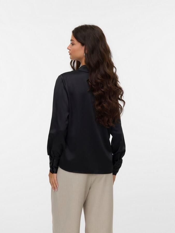 Vero Moda Blouse met lange mouwen VMMERLE LS SHIRT WVN GA NOOS - Foto 6
