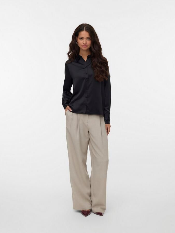 Vero Moda Blouse met lange mouwen VMMERLE LS SHIRT WVN GA NOOS - Foto 4