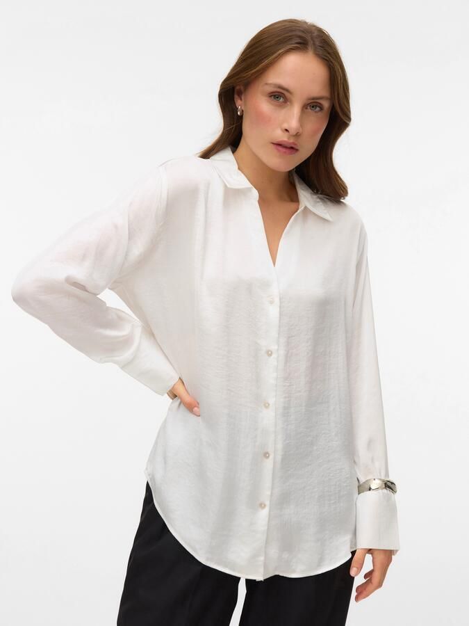 Vero Moda Blouse met lange mouwen VMSOMMER LS SHIRT WVN GA NOOS - Foto 3