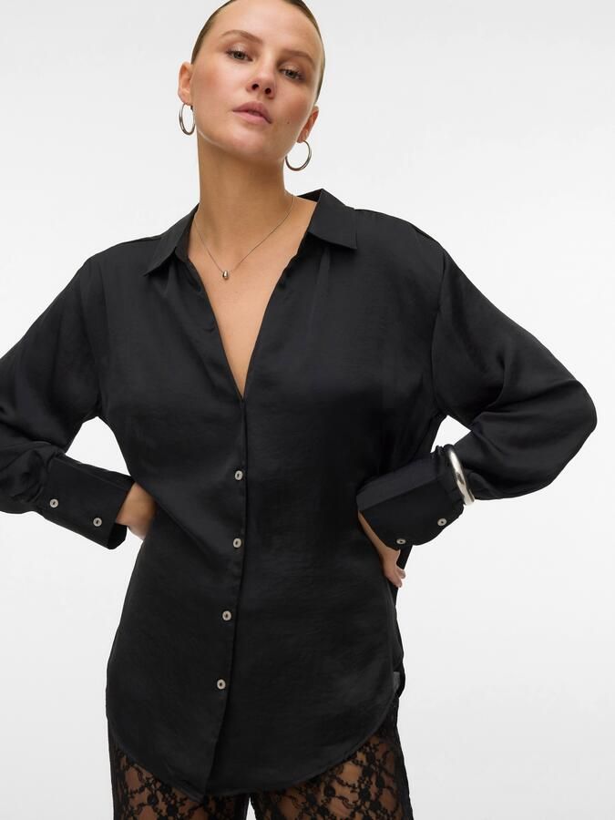 Vero Moda Blouse met lange mouwen VMSOMMER LS SHIRT WVN GA NOOS - Foto 4