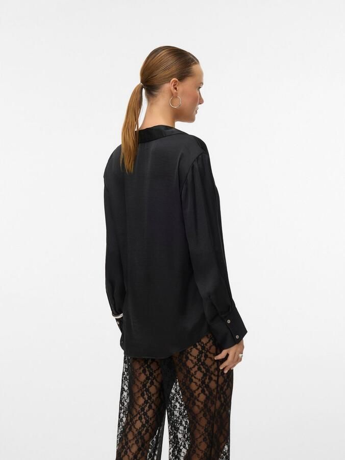 Vero Moda Blouse met lange mouwen VMSOMMER LS SHIRT WVN GA NOOS - Foto 2