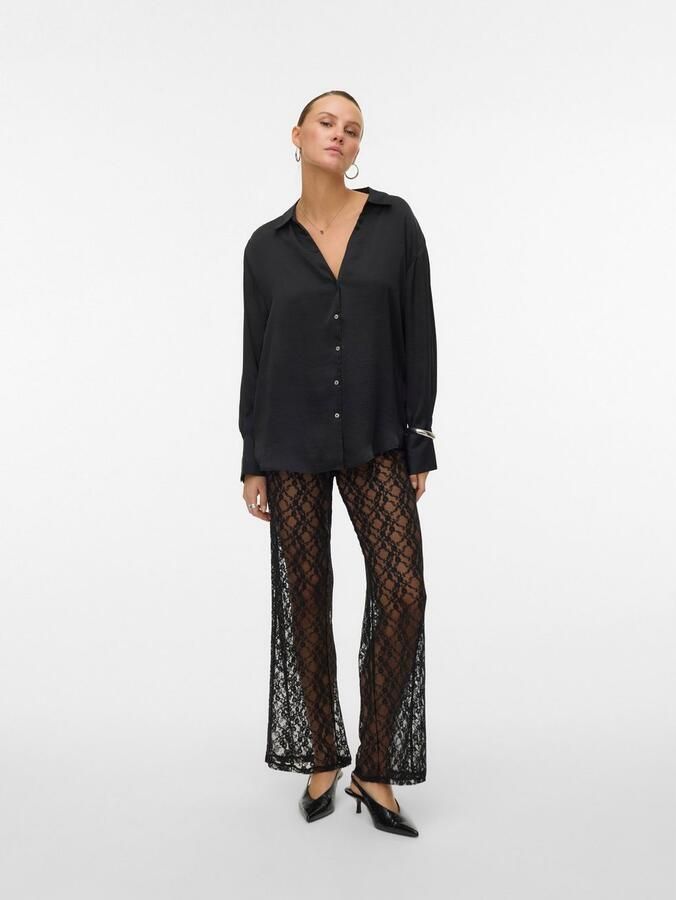 Vero Moda Blouse met lange mouwen VMSOMMER LS SHIRT WVN GA NOOS - Foto 3