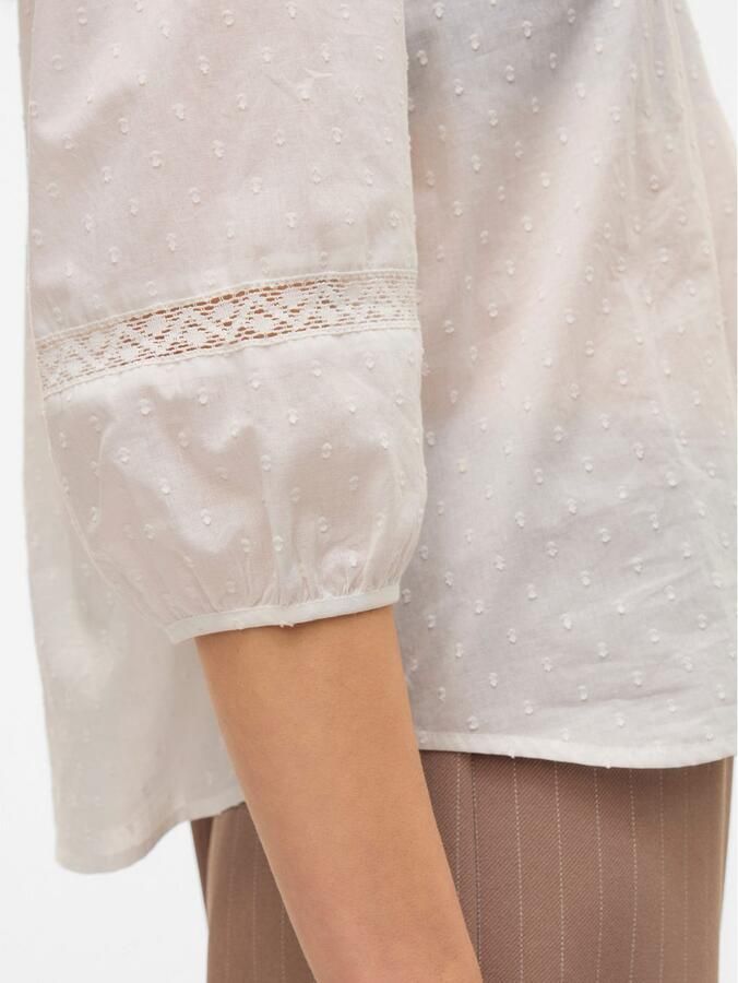 Vero Moda Blouse met lange mouwen VMTRINE 3 4 LACE TOP WVN GA NOOS - Foto 4