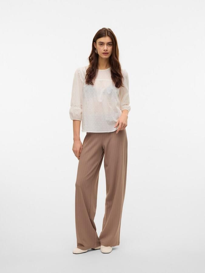 Vero Moda Blouse met lange mouwen VMTRINE 3 4 LACE TOP WVN GA NOOS - Foto 5