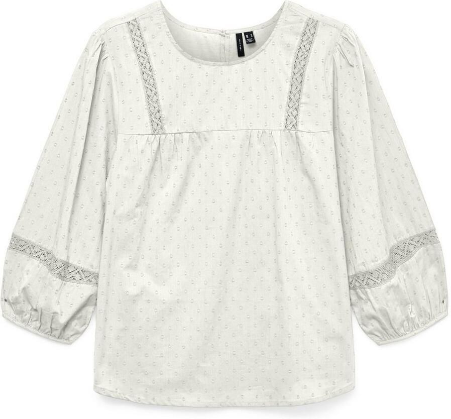 Vero Moda Blouse met lange mouwen VMTRINE 3 4 LACE TOP WVN GA NOOS