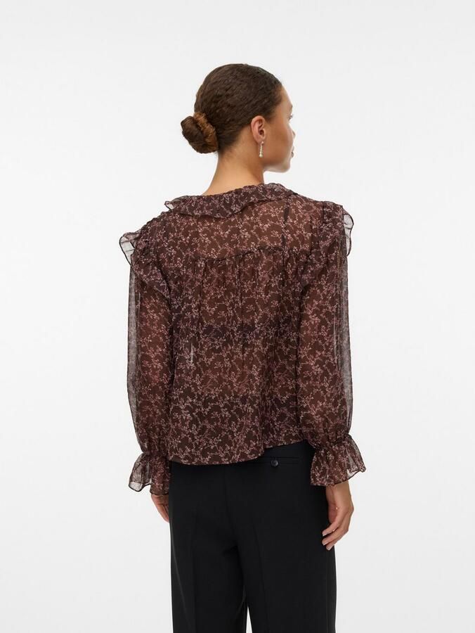 Vero Moda Regular fit blouse met platte kraag model 'PETRA' - Foto 3