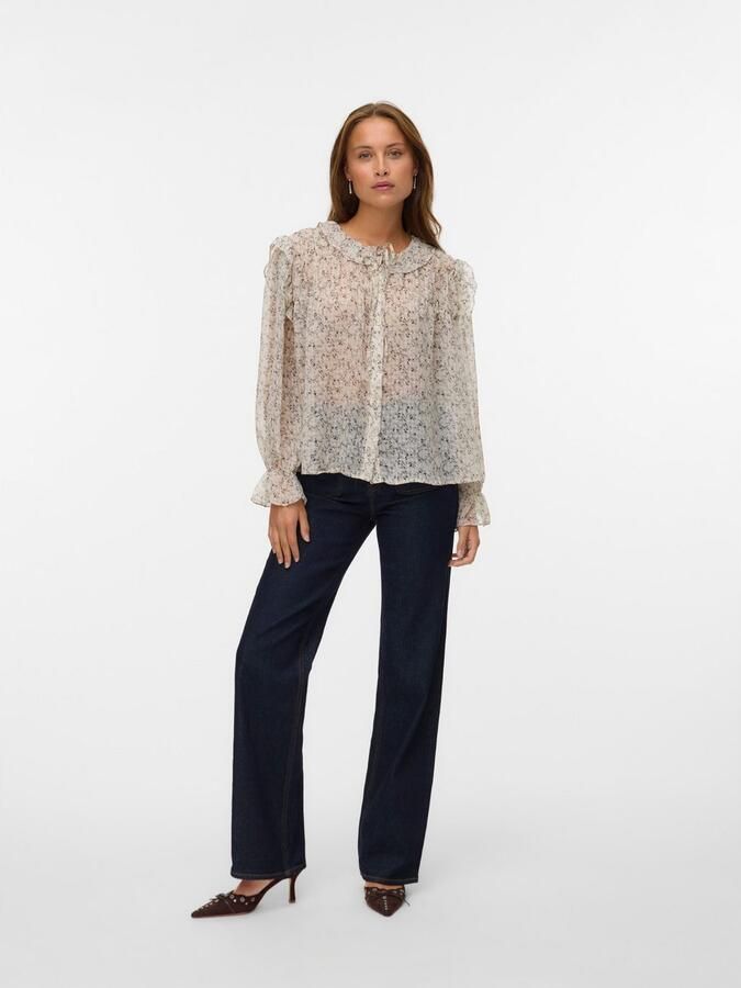 Vero Moda Regular fit blouse met platte kraag model 'PETRA' - Foto 3