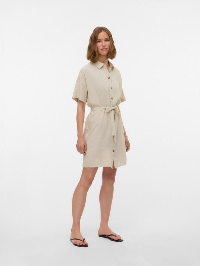 Vero Moda Blousejurk VMTHEA SS SHORT SHIRT DRESS WVN NOOS - Foto 2
