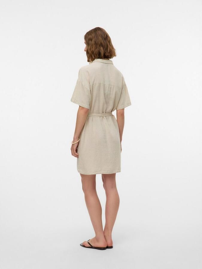Vero Moda Blousejurk VMTHEA SS SHORT SHIRT DRESS WVN NOOS - Foto 3