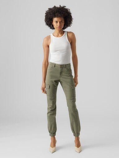 Vero Moda Cargobroek VMIVY MR ANKLE CARGO PANTS NOOS - Foto 3