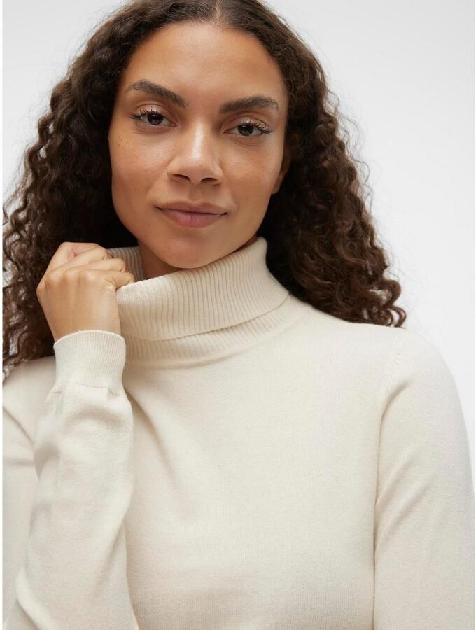 Vero Moda Coltrui VMHAPPINESS LS ROLLNK PULLOVE GA BOO REP