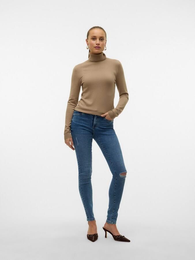 Vero Moda Coltrui VMHAPPINESS LS ROLLNK PULLOVE GA BOO REP - Foto 3