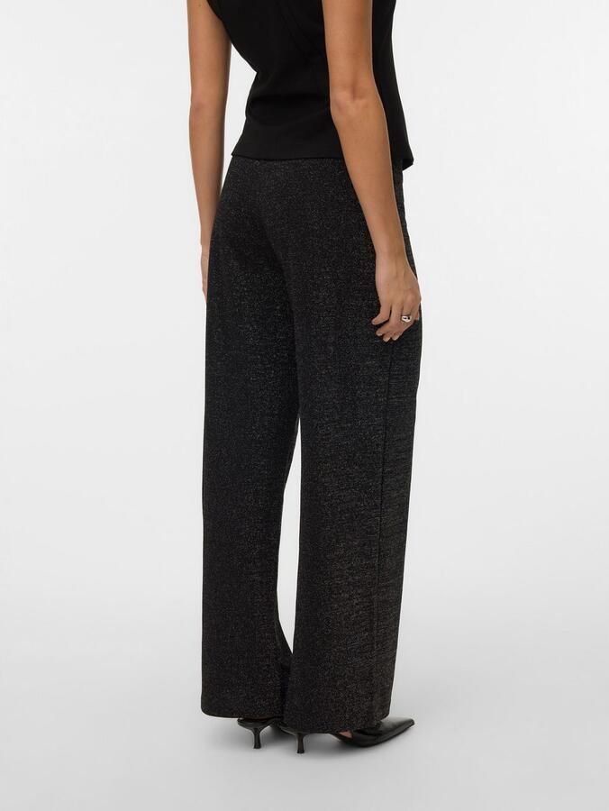 Vero Moda Comfortbroek VMBERLIN MW WIDE GLITTER PANT NOOS - Foto 5